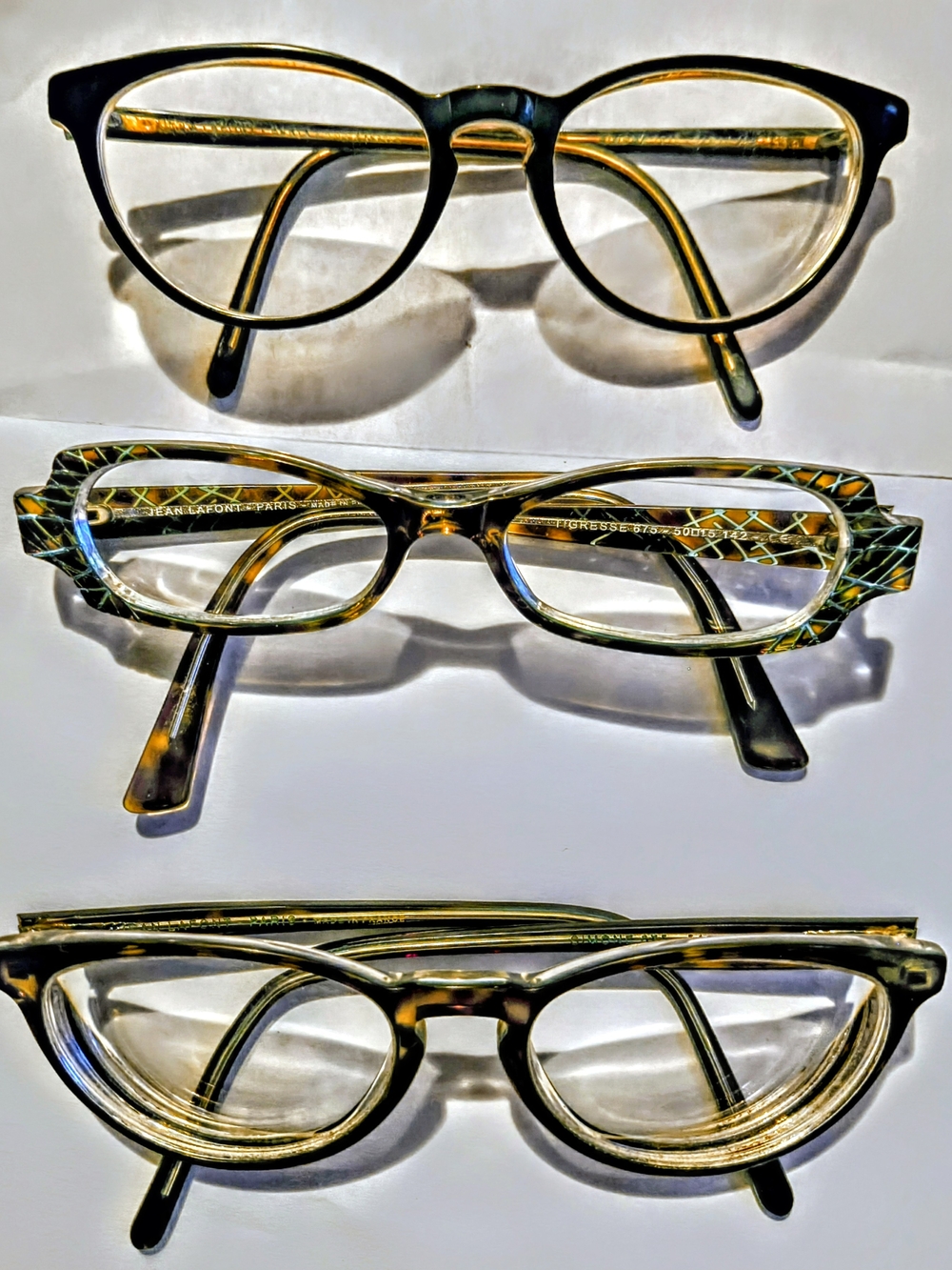 Set of Three Jean Lafont Paris Designer Eyeglasses